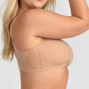 Honeylove Tan Crossover Bralette Size 2X Wireless Lift Seamless coverage
